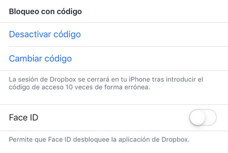 Dropbox Bloqueo Contrasena Fotos Iphone