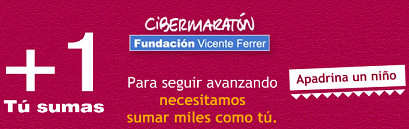 Cibermaratón Fundación Vicente Ferrer, ¡Apadrina!