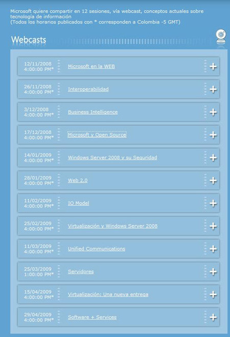 catalogo microsoft webcast gerentes ti