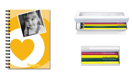 Lápices y cuadernos personalizados
