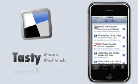 Tasty cliente nativo para administrar tu cuenta Delicious.com