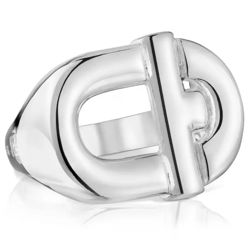Tous
Anillo Manifesto grande estilo sello de plata

