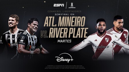 Copa Libertadores Semifinal Mineiro River Estreno Octubre Disney Plus Mexico Latinoamerica