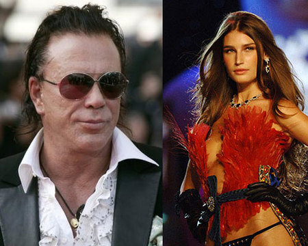 Mickey Rourke se liga a un ángel de Victoria's Secret