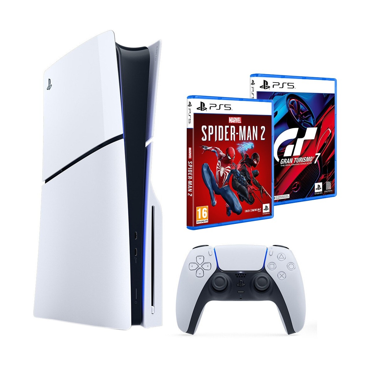 Pack PlayStation 5 Stand D + Spider-Man 2 + Gran Turismo 7