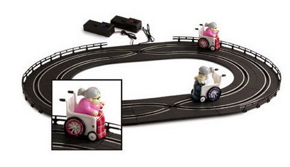 Scalextric de abuelas