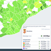 Este nuevo mapa hace fácil algo que hasta ahora costaba saber: las velocidades reales de Internet pueblo a pueblo 