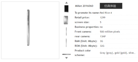 Xiaomi Redmi 4 Especificaciones