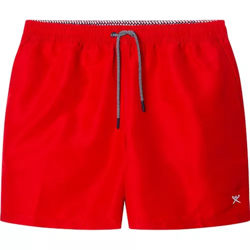 Hackett London Icon Solid Pantalones Cortos, Rojo (Rojo Pop), M para Hombre