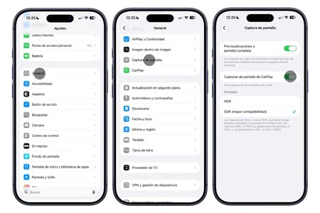Ajustes Para Capturas En Carplay