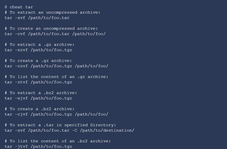 Cheat, una herramienta para consultar chuletas sobre comandos desde la propia terminal de Linux