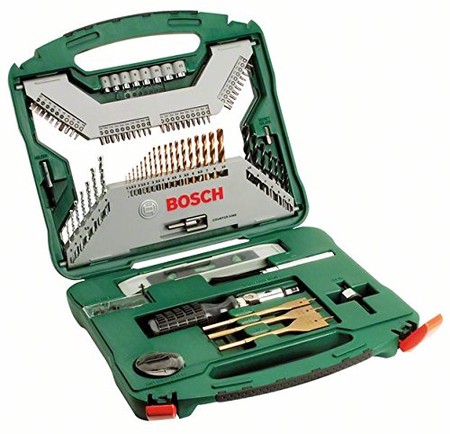 Todos los accesorios necesarios para taladrar y atornillar están por 35,83 euros en el maletín Bosch X-Line Titanio 100 unidades
