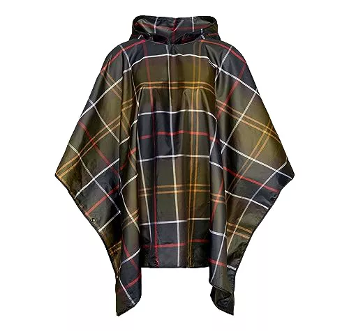 Barbour Poncho a prueba de lluvia de tartán UAC0214TN11, Clásica, Talla única
