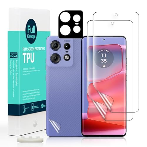 Ibywind 2 Piezas Protector Pantalla para Motorola Edge 50 Pro 5G 6.7" + Protector Cámara y Trasera