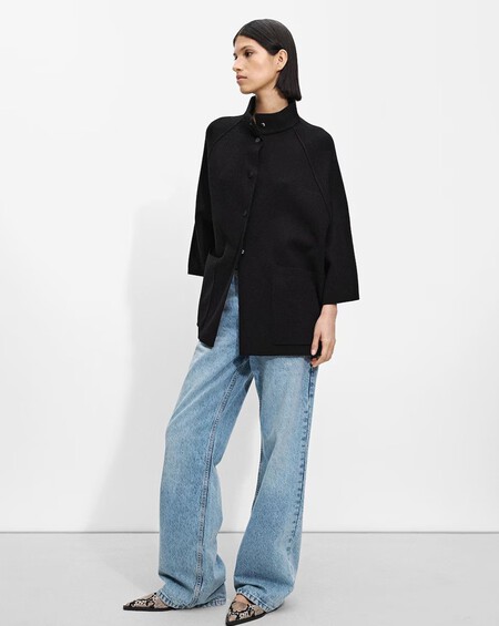 Abrigo Punto Calentito Bonito Elegante Invierno Sfera