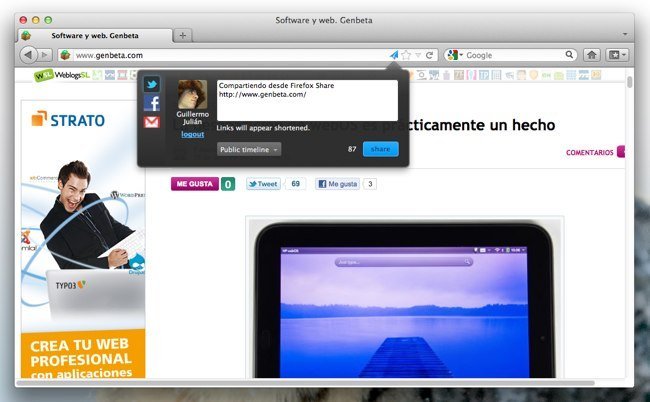 Firefox Share