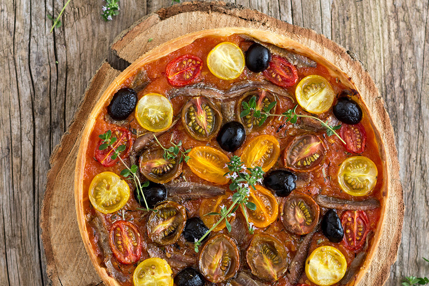 Tarta de tomates y anchoas: receta