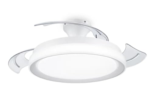 Philips Atlas Ventilador de techo, 106 cm de diámetro, 3 ajustes de luz, Extra silencioso, Blanco