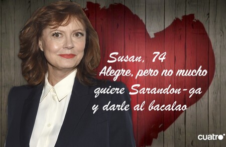 Susan Sarandon, una soltera exigente que busca nuevo/a churri: “No me importa si es hombre o mujer, pero que esté vacunado”