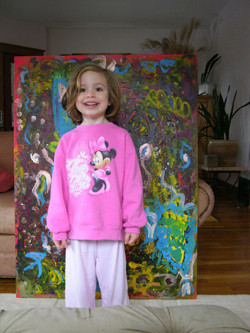 Hacen documental sobre niña que vende sus pinturas por miles de dólares