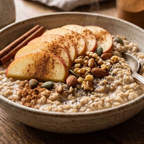 Cómo hacer avena con manzana y canela en 5 minutos: un desayuno rápido, fácil y lleno de sabor 