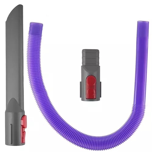 3 Piezas Accesorios Aspiradora Universal, Rincones Boquilla, Tubo y Adaptador, para Dyson V7 V8 V10 V11 V12 V15, para Limpiar Debajo de Muebles y Esquinas