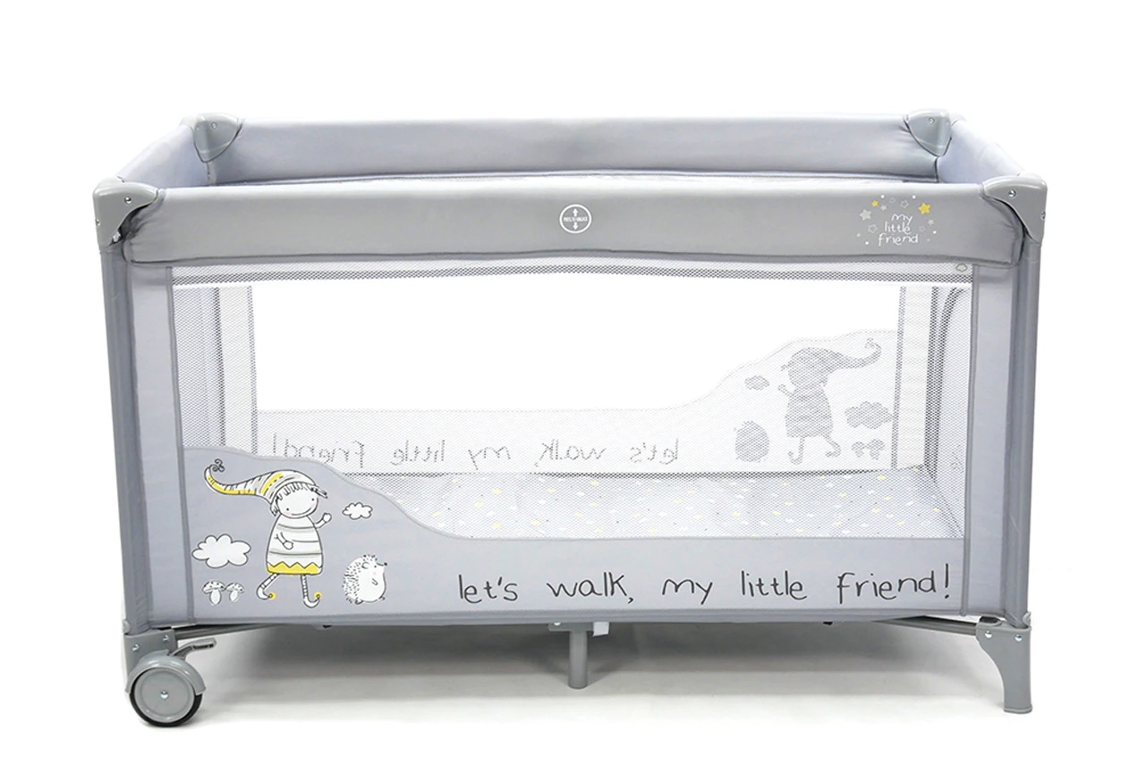 COTTON JUICE BABY HOME
Cuna de Viaje Cotton Juice Baby Home doble altura Duendes gris