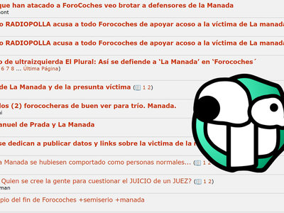 La víctima de 'La Manada' solicita el cierre de Forocoches y Burbuja.info en la denuncia por la publicación de sus datos personales