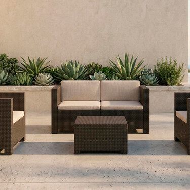 Carrefour vende por menos de 200 euros un completísimo set de muebles de jardín que suma en decoración y comodidad 