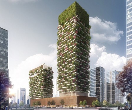 Los edificios con bosque incluido que se construirán en China 