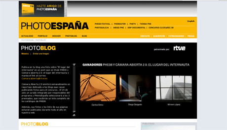 Ganadores del concurso Photoespaña 08– Cámara Abierta 2.0 