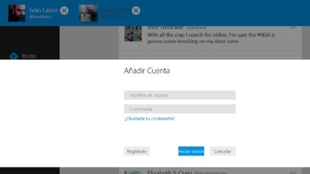 Twitter incorpora listas y múltiples cuentas a su aplicación de Windows 8