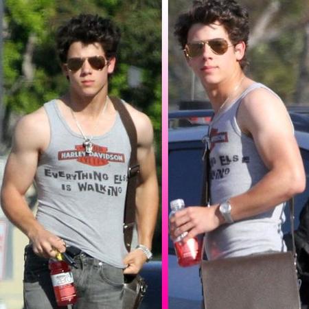 Nick Jonas se está poniendo cachas