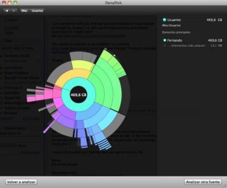 Daisydisk, actualizado y con más opciones