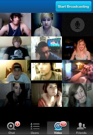 Tinychat FB para iOS o cómo realizar videollamadas entre 12 personas de forma simultanea