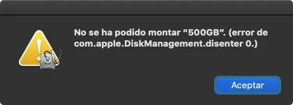 Macのディスクエラー