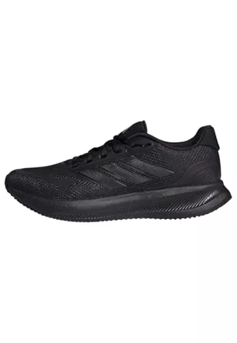 adidas Hombre Runfalcon 5 Running Shoes, Core Black/Core Black/Core Black, 42 EU