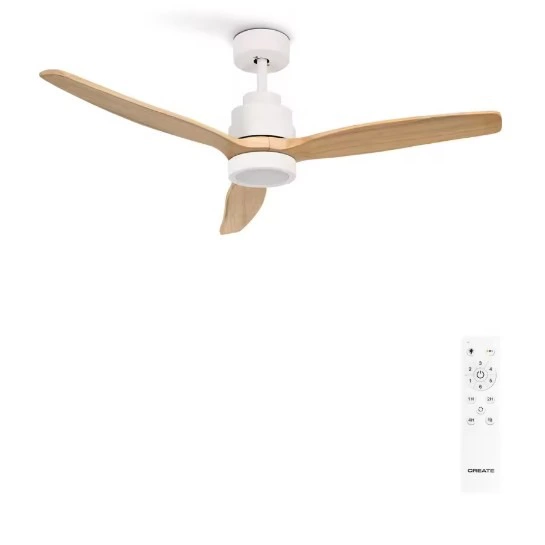 CREATE - Ventilador de techo 40W silencioso Ø132 cm 100% madera - WIND STYLANCE SPECIAL EDITION