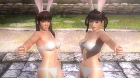 Conejitas celestiales dándose caña. Esto sí es 'Dead or Alive 5'