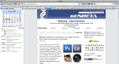 Google Calendar Sidebar para Firefox
