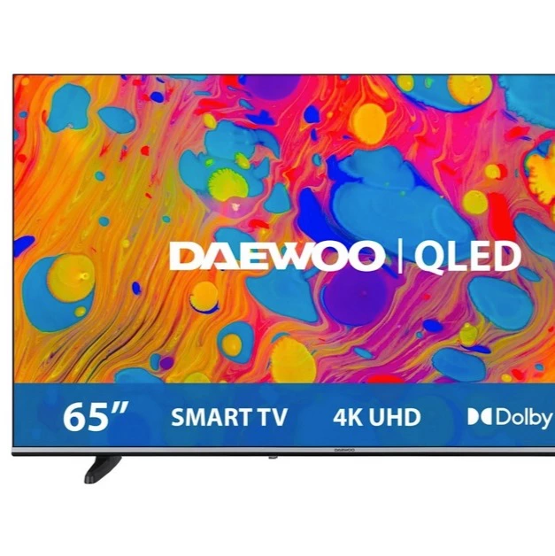  TV Daewo 65DM55QV 65" (165,1 cm), QLED, 4K UHD, 60Hz, HDR10, HLG, Dolby Vision, Smart TV, Dolby Audio 