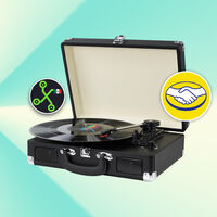 Este reproductor de discos de vinilo es nostalgia pura para escuchar tu música: ahora por menos de 999 pesos