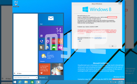 Aparecen más capturas del menú de inicio en Windows 9