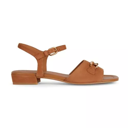 Geox D New Eraklia 15, Sandalia Plana Mujer