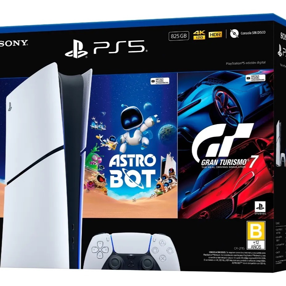 PS5 Digital 825 Gb Astro Bot Gran Turismo 7