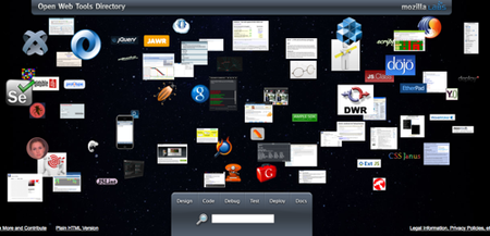 Herramientas libres para diseño de páginas web de Mozilla