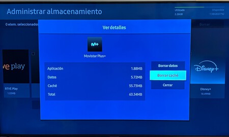 borrar caché televisor Samsung