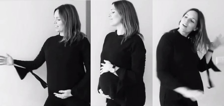 ¿Que las embarazadas no pueden tener ritmo? Una madre nos demuestra lo contrario