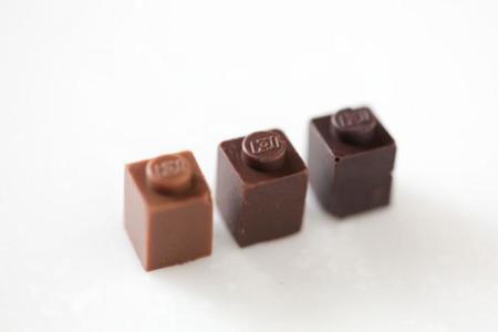 ladrillos Lego de chocolate