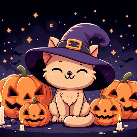 ハロウィン猫
